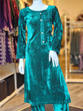 2PC VELVET GREEN