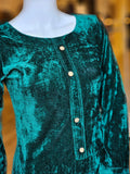 2PC VELVET GREEN