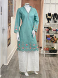 2PC AAIRA SEA GREEN