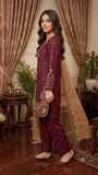 ZARI MAROON