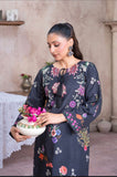 2PC REAT BLACK FLORAL
