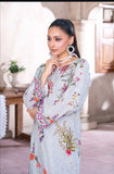 2PC REAT LIGHT GREY FLORAL