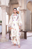 2PC REAT CREAM FLORAL