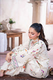 2PC REAT CREAM FLORAL